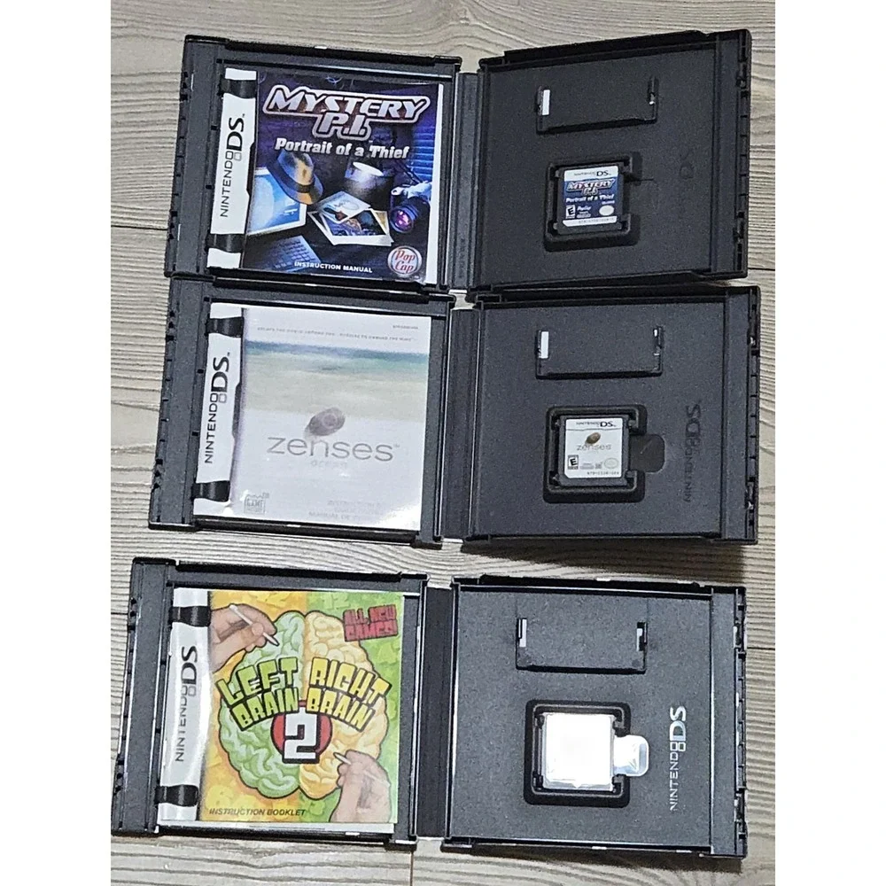 Nintendo DS Games Lot Of 6 All Complete Sudoku Brain Age Carnival Zenses Mystery